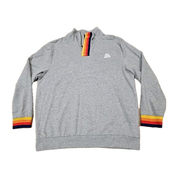 Aldi 1/4 Zip Pullover Sweatshirt Women's Large Long Sleeve Cotton Poly - Picture 1 of 8